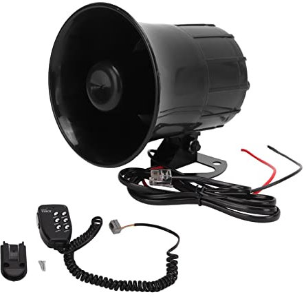 KIMISS Hornlautsprecher, 6-Ton-Mono-Trompetenlautsprecher 110 DB 12 V Lautsprecher Universal für Motorrad-Autobagger