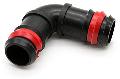 DOJA Barcelona | Codo de Seguridad Goteo | Pack 100 | Anilla Seguridad | 20mm | Codo Tubo Riego | Manguera de Riego por Goteo | Accesorios para Goteo | para Manguera Jardin, Tubo Riego, Riego Huerto