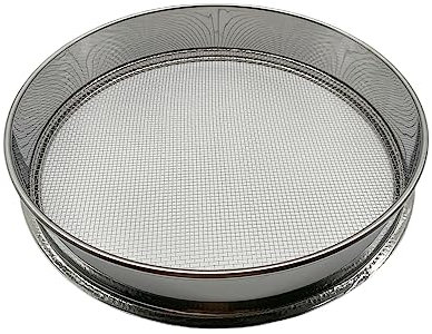 Erdsieb für Garen – 30,5 cm Bodensieb für Steine, Kompost-Siebpfanne (1/8 Zoll Netzsieb)