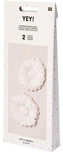 Seidenpapierblumen, Weiss, FSC Mix