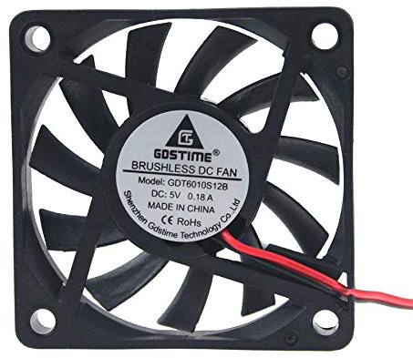 cooling fan GDT6010S12B DC5V 0.18A,Server Cooler Fan 60mm x 60mm x 10mm DC 5V, Cooler Cooling Fan for 60mm x 60mm x 10mm 2Pin