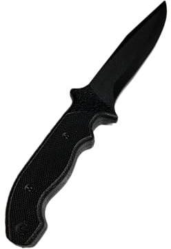 TEKKA BUDO Couteau d'entraînement Expert - Noir - 29 cm - Couteau d'entraînement (émoussé) - En plastique - Autodéfense, Krav Maga, entraînement d'arts martiaux
