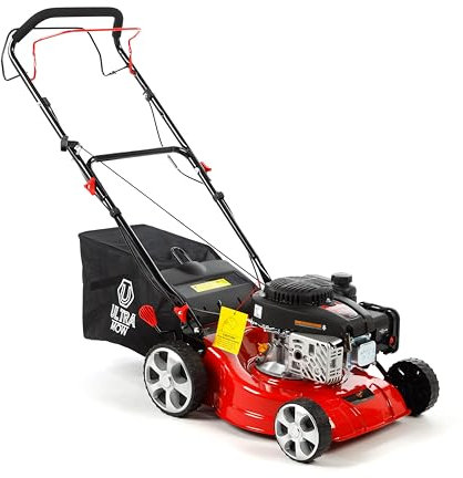 Petrol Self-Propelled Lawn Mower - LONCIN 1P65FE-3 139cc 4 Stroke 3.5hp OHV Powerful Engine 41 cm Cutting Width - Self Propelled - Central adjustable height 25mm - 75mm 40L grass box Ultra-Mow