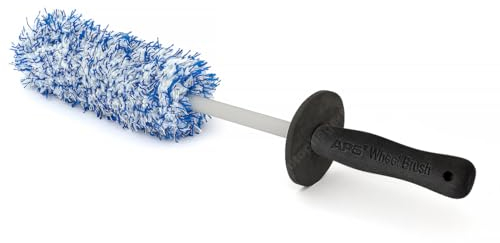APS Microfiber Wheel Brush - Microfaser Felgenbürste mit weichem Mikrofaserbezug 46cm (Felgenbürste)