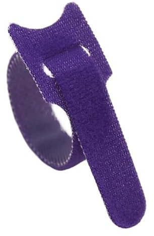 Collier De Serrage 60 sangles de fermeture éclair détachables, attaches de sangle de fermeture éclair réutilisables Serre Cable (Color : PURPLE 300MM)