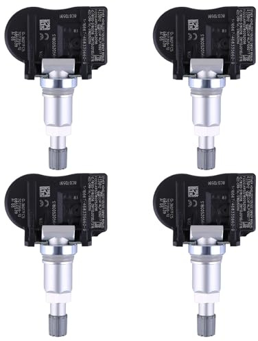 BYNYXI Lot de 4 capteurs de pression des pneus pour Série 3 F30 F31 F32 F33 F34 4 X1 F36 F45 F46 F48 M3 F80 F83 F87 F20 F21 F22 F23 RDKS TPMS Capteur de pression des pneus Système de contrôle de la