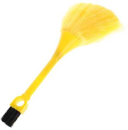 FRCOLOR Plumero de Limpieza Reutilizable de Plástico Amarillo para Rincones | Herramienta para Hogar y Cocinas, Alcance Completo en Esquinas, Formato Compacto, Uso Lavable