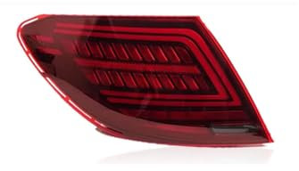 LiuROSE Auto wasserdichte Rückleuchten für Mercedes Benz W204 2007 2008 2009 2010 2011 2012 2013 2014,Auto Innen Rücklicht Parkplatz Bremse Lampe Signal Lampe Ersetzen Zubehör,Red