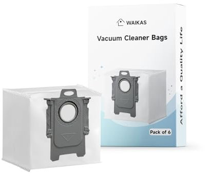 Lot de 6 Sac Aspirateur Q7 L5+ pour Roborock Q10 S5+/X5+, Q7 L5+/M5+, Q8 MAX+, Q5 Pro+, S7 Max Ultra - Accessoires pour Sacs à Poussière de Grande Capacité