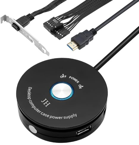 PC Bouton d'alimentation Externe AYWHP bureau interrupteur d'alimentation externe démarrage à distance ordinateur carte mère bouton pour Le Bureau/l'école/Le cybercafé