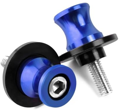 NFNVEKESD Diábolos para Moto para Suzu&ki para GSX-S1000GT para GSX-S950 Carretes Basculantes para Motocicleta Deslizador M8 Tornillos De Soporte De Brazo Basculante Trasero(Blue)
