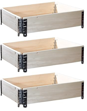 Rahmen Palettenrahmen aus Holz Gemüse Garten Holzrahmen 120x80x20 (3)