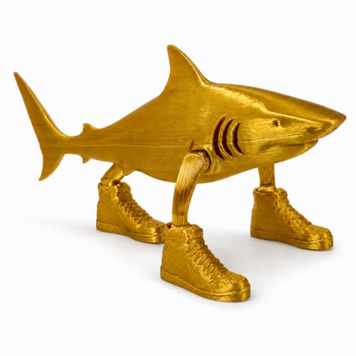 ILMFMY Tralalero Tralala Schreibtischdekor, Tung Tung Sahur Figure, 3D-gedruckte Italienische Brainrot-Tiere, Sammelfigur für Sammlung und Dekoration, Lustige Serienpuppen für Kinder und Erwachsene