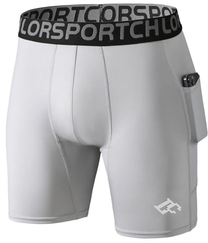 LORSPORTCH Mallas de compresión para Hombre, Pantalones Cortos para Correr, Ropa Interior Deportiva para Entrenamiento