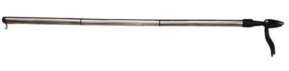 qudkdhs Désherbeur de Jardin en Acier Inoxydable avec Manche télescopique, Noir, Longueur 98 cm