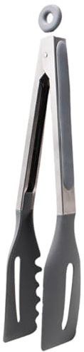 DECHOUS Pince Barbecue Silicone Poignée Inox Antirouille Résistante Chaleur pour Griller et Servir Buffet Cuisine