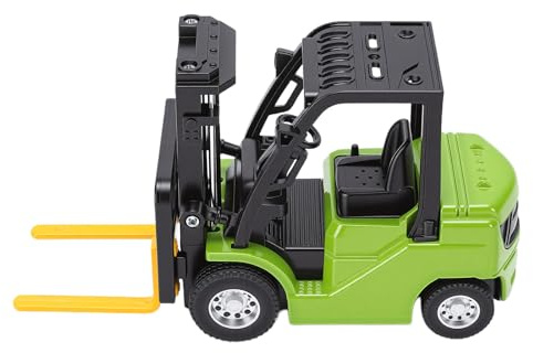 CCYLEZ Mini Carrello Elevatore RC 1:64, Carrello Elevatore Telecomandato, Rotazione di 360 Gradi Controllata da APP in Lega 2.4G con Movimenti Multidirezionali (YELLOW)