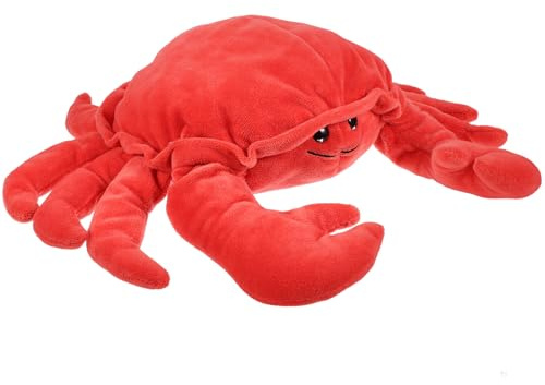 Parliky Marioneta de Mano Cangrejo de Peluche 30 Cm, Títere Narrador de Cuentos de Algodón Suave, Juguete Interactivo Adultos en Teatro y Juegos de rol