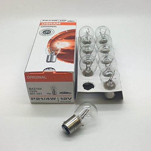 10 x Osram 566 P21/4 W 7225 Birne 566 12 V 21/4 W BAZ15d Off Pins Set - Nebel & Schwanz Bremse