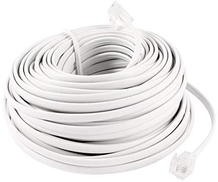Dahszhi Telephone Cord RJ11 6P4C Male to Male Extension Cable Connector 18M 60ft