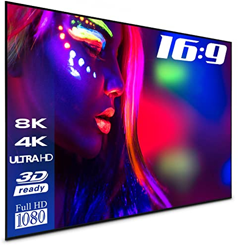 ESMART Expert UKD Rahmen-Leinwand [Größenauswahl] 266 x 149 cm (120) 16:9 | Heimkino Beamer Projektionsleinwand Rahmen Leinwand LCD LED