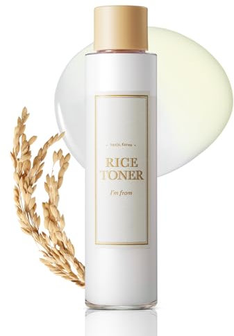 I'm from Rice Toner, 77.78% Rice Extract from Korea, Glow Essence with Niacinamide, Hydrating for Dry Skin, Vegan, Alcohol Free, Fragrance Free, Peta Approved, 5.07 Fl Oz