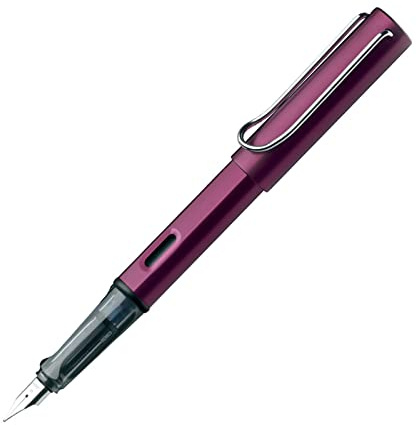 Personalised/Engraved Lamy AL-Star Purple black (029) Fountain Pen Fine Nib + Gift box