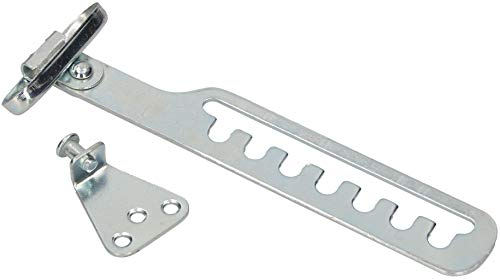 KOTARBAU® Kipp-Regler für Fenster Fensterfeststeller Zuschlagschutz Fensterriegel zum Einstellen der Fensteröffnung Fensterstopper Kippschere Silber
