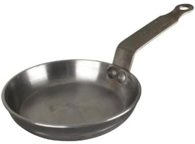 de Buyer - Mineral B Eierpfanne - Antihaft-Pfanne - Kohle und Edelstahl - Induktionsgeeignet - 12,1 cm