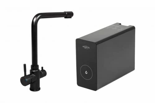 Komplettset Osmoseanlage All in One mit 3-Wege Wasserhahn schwarz
