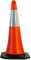 Cono de Tráfico Reflectante con Base de Caucho - Cono de Señalización Reflectante 750mm - Seguridad para Parking, Estacionamiento, Tráfico, Entrenamiento, Advertencia, Comercial, Prohibido etc.