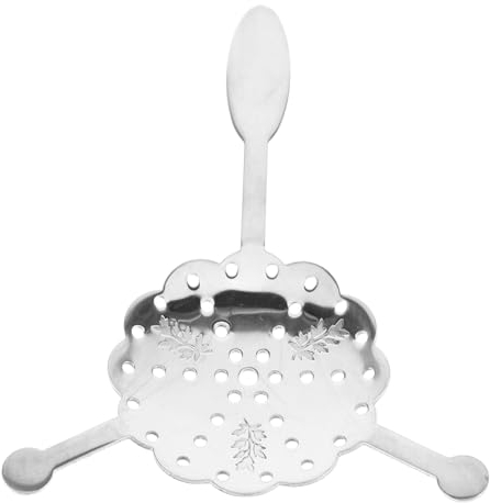 JECOMPRIS Stainless Steel Absinthe Spoon Dripper Handheld Sugar Spoon for Bar Party