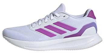 adidas Femme Runfalcon 5 Running Shoes, FTWR White/Purple Burst/Semi Blue Burst, 38 EU