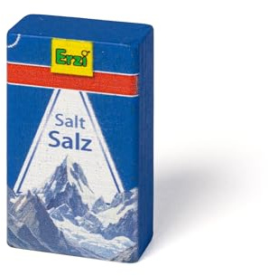 Erzi 19029 Salz aus Holz, Kaufladenspielzeug für Kinder | Kaufmannsladen, Rollenspiele, Kreative Spielwelten gestalten