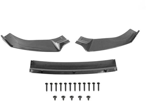 DZSQTUND Frontspoiler 3 Stück Carbon Fiber Front Bumper Lip Spoiler Splitter Für VW Für Golf MK7/7,5 Für GTI R Auto Frontspoiler