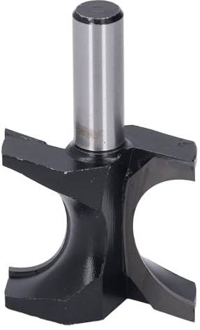 1/2 Inch Shank Bullnose Router Bit, 1 3/8 Inch Bead Diameter Tungsten Steel Alloy, Easy to Install for Trimming Machine, Large Routing Machine, Carving Machine, Electric Router
