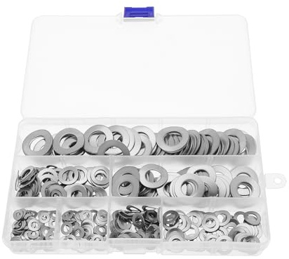 ECSiNG 350 Pezzi Rondelle Elastiche Ondulate Rondelle Elastiche In Acciaio Inossidabile 304 Per Elementi Di Fissaggio Domestici Ingegneria Meccanica E Automobilistica (M3 M4 M5 M6 M8 M10 M12)