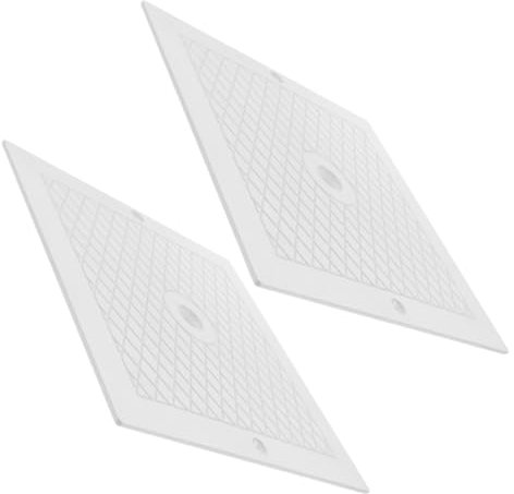 INOOMP Couvercle Carré pour Écumoire Piscine 10x10 Facile à Remplacer en PP Blanc, Couverture de Skimmer Piscine Protectrice pour Entretien, Ambiance Estivale Assurée