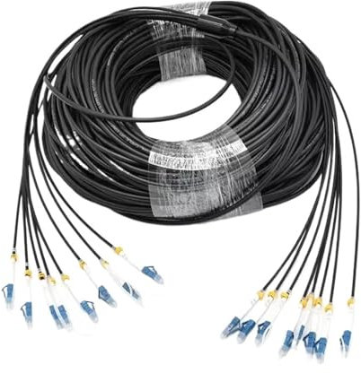 RGFDLJN Câble à Fibre Optique blindé, monomode, 2/4/6/8 cœurs, LC-LC, avec Bobine, Prise de Protection, étanche, 100 m(Customized)