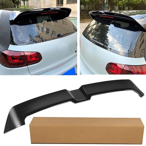 GEARFLOW Rear Roof Spoiler, Compatible With VW Golf MK6 TSI TDI 2008-2013, Rear Boot Spoiler, Oettinger Style, ABS, Gloss Black