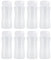 8 Pcs Milk Storage Bottles Wide Neck Leak Proof 300ml Capacity Reusable Breastmilk Collection Bottles Compatible with NUK Dr Browns Electric Breastpumps