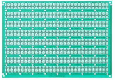 Plaque Expérimentale Verte à Cinq Trous, Carte de Circuit Imprimé | Cuivre et Fibre de Verre, Trous de Raccordement, Projets Diy, Composants Électriques, Format Unique