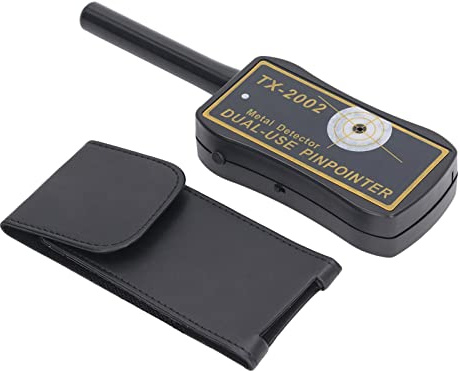 Hand-Metalldetektor mit LED-Licht, hochempfindlicher Pinpointer, wasserdicht, für die Suche nach Schmuck, Gold, Silber, Münzen am Strand, Schwarze Aufbewahrungstasche im