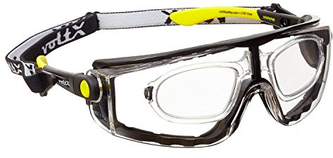 voltX QUAD 4-in-1 Schutzbrille mit Lesegläsern (KLAR +1,0 Dioptrien)