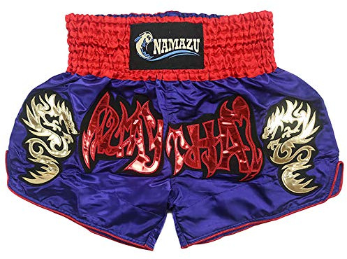 NAMAZU Muay Thai Shorts for Men and Women, High Grade MMA Gym Boxing Kickboxing Shorts Workout Training Grappling Martial Arts Fight Shorts Clothing.