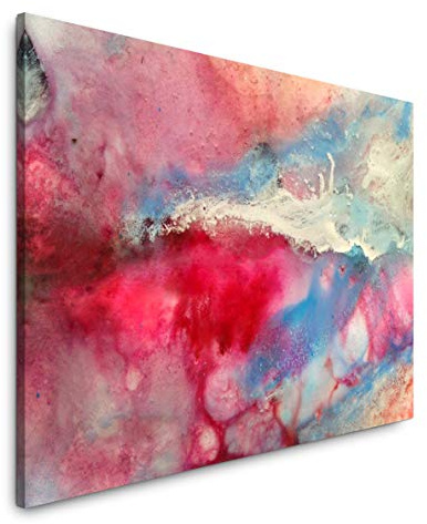 Paul Sinus Art Abstraktes buntes Bild 150 x 100 cm Inspirierende Fotokunst in Museums-Qualität für Ihr Zuhause als Wandbild auf Leinwand in XXL Format