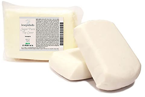 Lesepidado - Pasta di Zucchero da Copertura Bianca 1 Kg Senza Glutine al delicato sapore di vaniglia malleabile ed elastica, facile da stendere anche in modo molto sottile, ideale per la copertura
