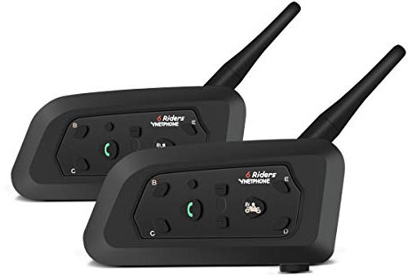 Set Intercom Moto Duo avec ecouteur Casque Moto Tourtecs IK6 Bluetooth 2 pièces