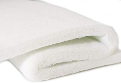 Kissenoutlet24 Volumenvlies 500 g/m² 1,6m breit x 2,5m lang = 4m² dick ca. 45-50mm, Polyester Thermisch verfestigt ohne chemische Bindemittel