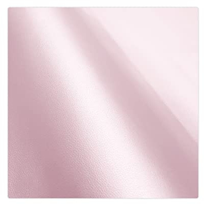 Tela de piel sintética por metros, lisa, para coser, color rosa claro, acolchado impermeable (1 unidad, ancho 140 cm x longitud: 100 cm), tapicería para muebles, zapatos, bolsos, accesorios y